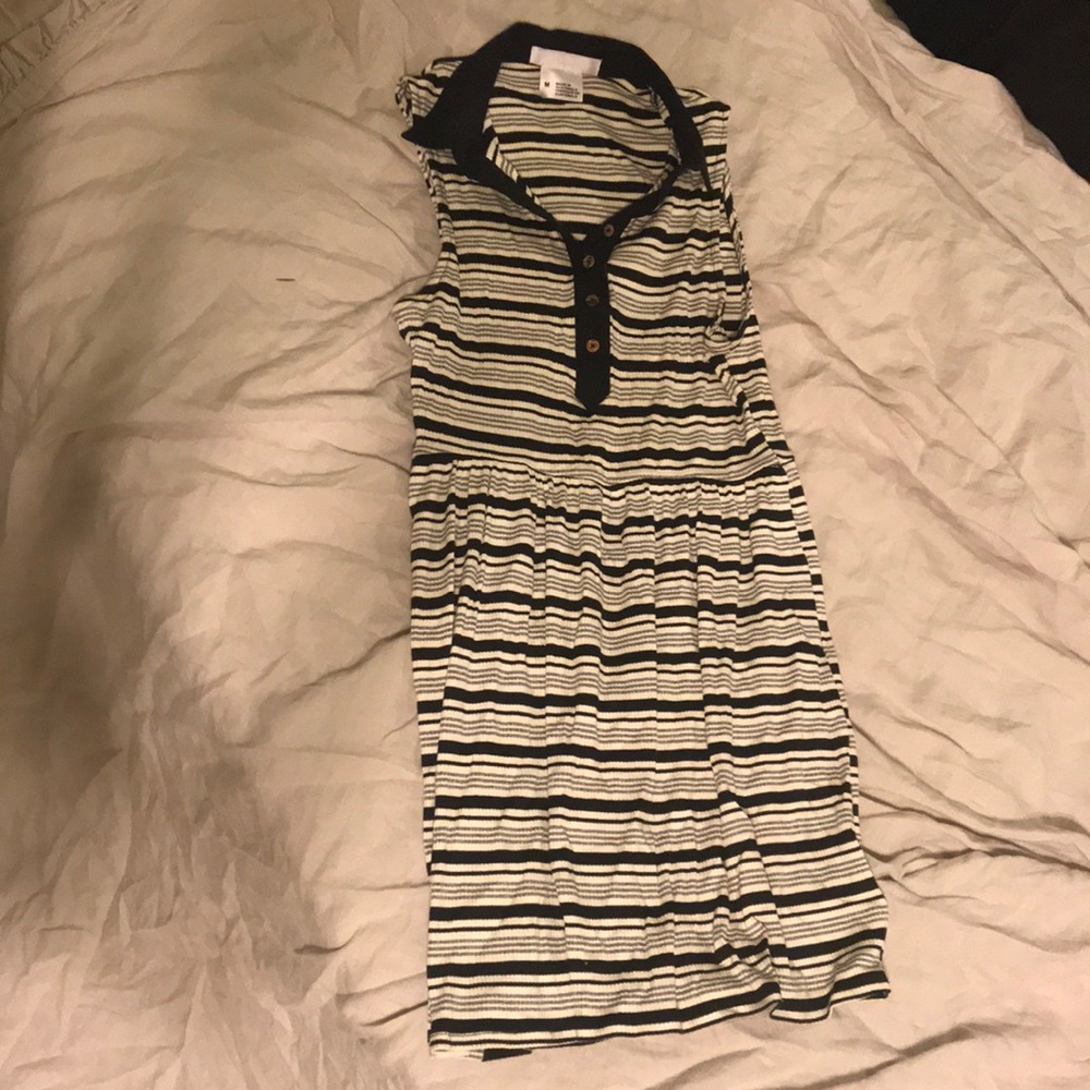 Comfy stripe ribbed dress